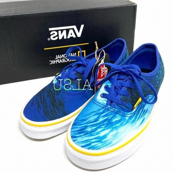 💖MEGA SALE💖VANS National Geographic Shoes Era Blue Women's VN0A2Z5I002 6 | 5.5 - Picture 10 of 13